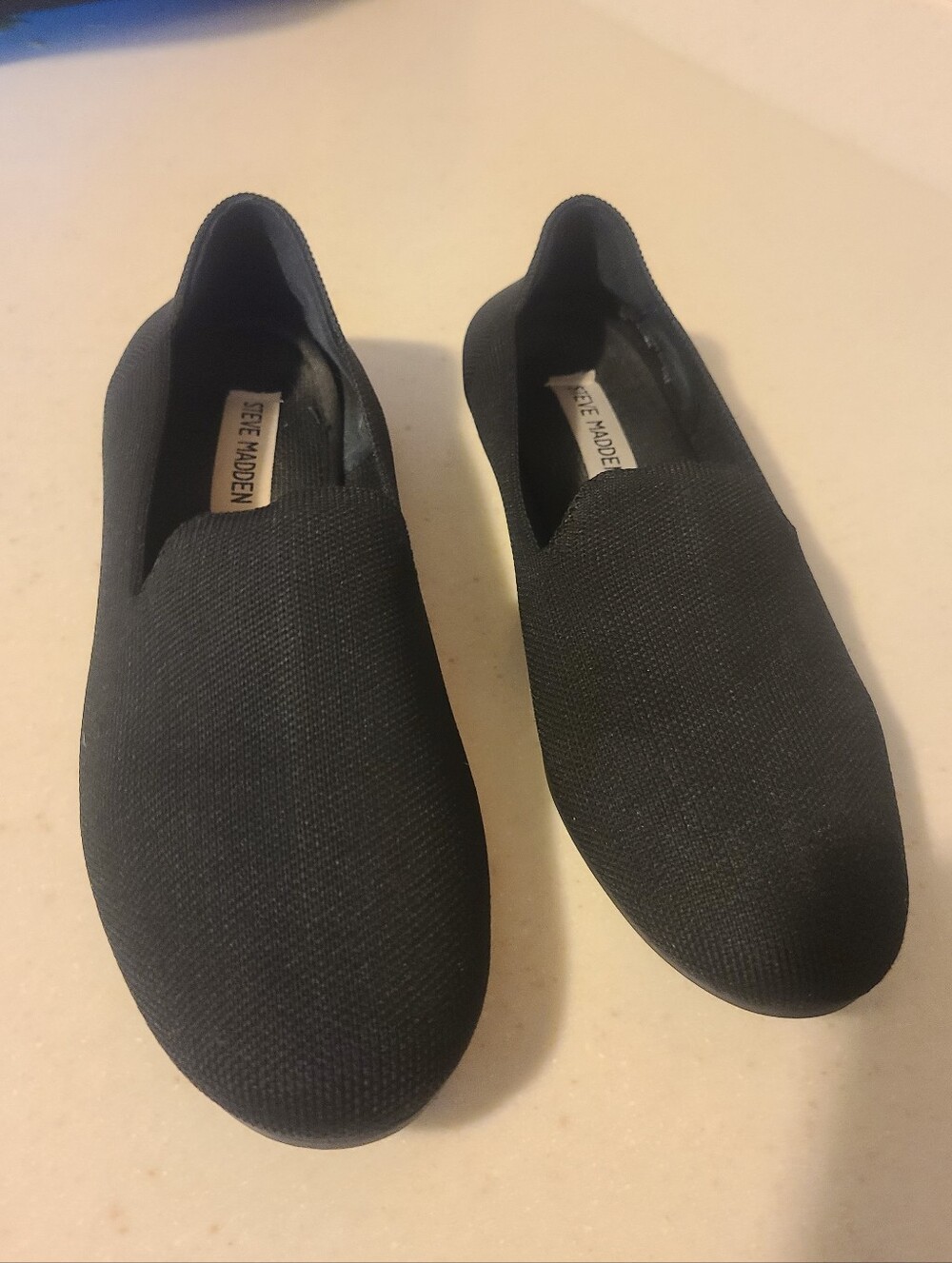 Steve Madden Sabin MeshBlack Slip-On Flats